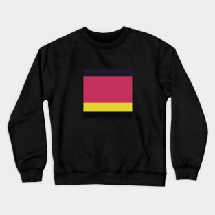 A super layout of Very Light Pink, Raisin Black, Almost Black, Dingy Dungeon and Piss Yellow stripes. - Sociable Stripes Crewneck Sweatshirt